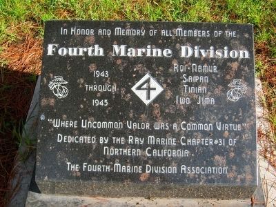Fourth Marine Division Memorial image. Click for full size.