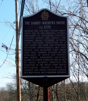 The Babbit-Mathews House Marker image. Click for full size.