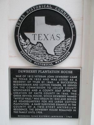 Dewberry Plantation House Marker image. Click for full size.