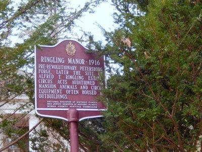 Ringling Manor-1916 Marker image. Click for full size.