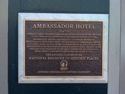 Ambassador Hotel Marker image. Click for full size.