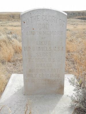 Lieut. N.P. Daniels, U.S.A. Monument. Click for full size. Lieut. N.P. Daniels, U.S.A. Monument image. Click for full size.