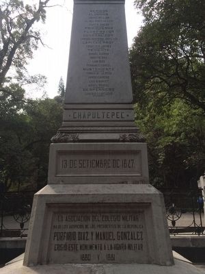 East face of the Monument to the Children Heroes of 1847 Marker image. Click for full size.