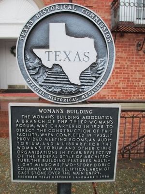 Woman's Building Marker. Click for full size. Woman's Building Marker image. Click for full size.