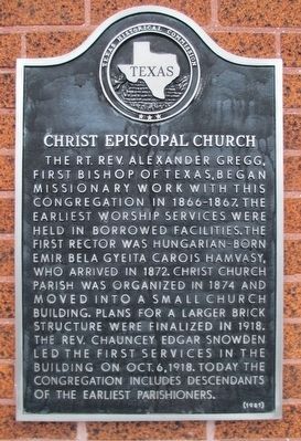 Christ Episcopal Church Marker image. Click for full size.