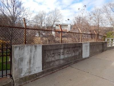 The Morris County Bridge is near this Morris County Marker image. Click for full size.