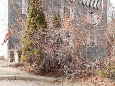 Slater’s Mill Marker-behind the trees. Click for full size. Slater’s Mill Marker-behind the trees image. Click for full size.