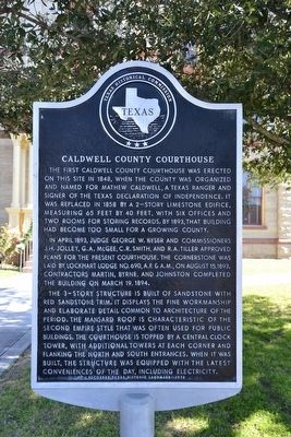 Caldwell County Courthouse Marker image. Click for full size.
