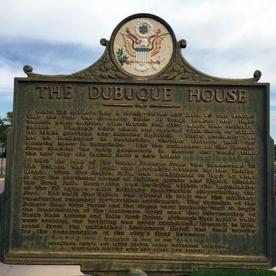 The Dubuque House Marker, Side 2 image. Click for full size.