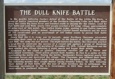 The Dull Knife Battle Marker image. Click for full size.