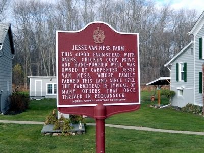 Jesse Van Ness Farm Marker image. Click for full size.