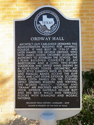 Ordway Hall Marker image. Click for full size.