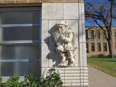 Gnome on corner of Ordway Hall image. Click for full size.