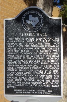 Russell Hall Marker image. Click for full size.