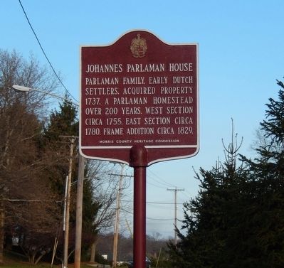 Johannes Parlaman House Marker image. Click for full size.