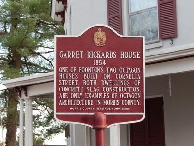 Garret Rickards House Marker image. Click for full size.