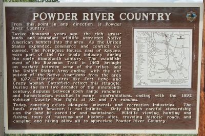 Powder River Country Marker image. Click for full size.