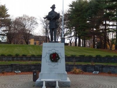 Lathrop Manson-Fireman's Statue at the entrance. Click for full size. Lathrop Manson-Fireman's Statue at the entrance image. Click for full size.
