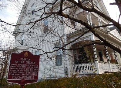 Boonton Historic District Marker. Click for full size. Boonton Historic District Marker image. Click for full size.