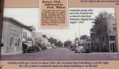 Remembering the Terminal Hotel Marker - Inset Photo image. Click for full size.