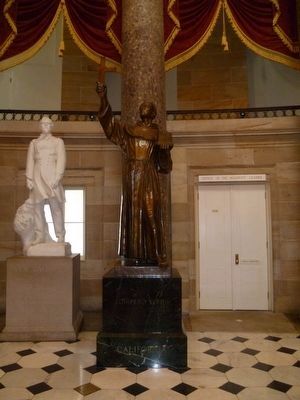 Saint Jun�pero Serra statue in the US Capitol image. Click for full size.