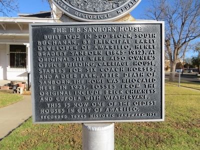 H. B. Sanborn House Marker image. Click for full size.