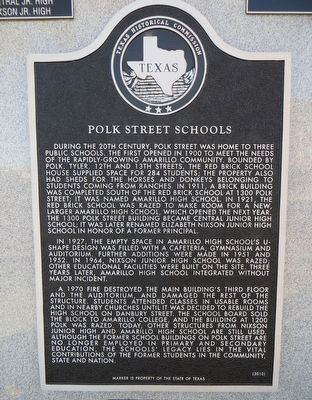 Polk Street Schools Marker image. Click for full size.
