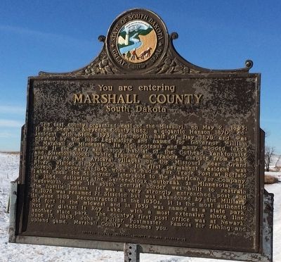Marshall County South Dakota Marker image. Click for full size.