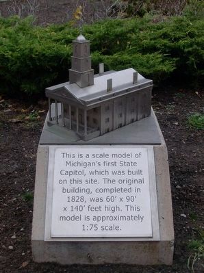 Model of Michigan's First Capitol image. Click for full size.