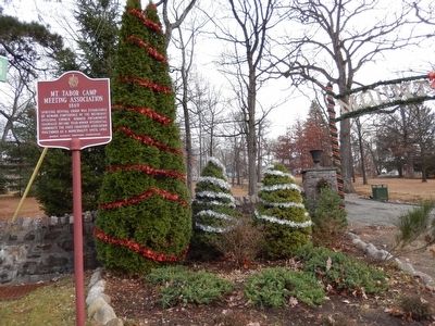 Mt. Tabor Camp Meeting Association Marker. Click for full size. Mt. Tabor Camp Meeting Association Marker image. Click for full size.