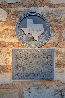 St. John's Lutheran Church Marker. Click for full size. St. John's Lutheran Church Marker image. Click for full size.