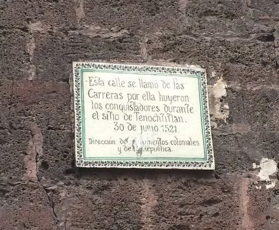 Calle de las Carreras Marker. Click for full size. Calle de las Carreras Marker image. Click for full size.