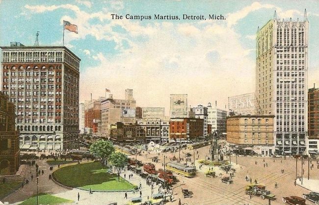 <i>The Campus Martius, Detroit, Mich.</i>. Click for full size. <i>The Campus Martius, Detroit, Mich.</i> image. Click for full size.