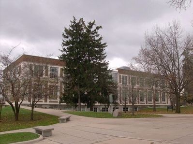 Eastern Michigan College Marker. Click for full size. Eastern Michigan College Marker image. Click for full size.