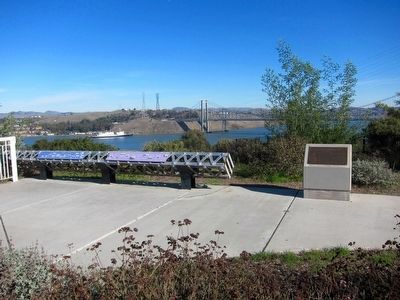 Al Zampa Memorial Bridge Marker - Wide View image. Click for full size.