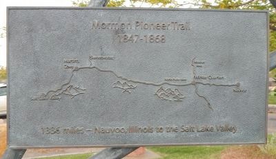 Mormon Pioneer Trail Marker image. Click for full size.