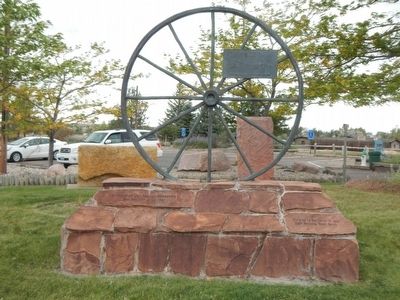 Mormon Pioneer Trail Marker. Click for full size. Mormon Pioneer Trail Marker image. Click for full size.