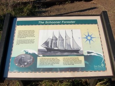 The Schooner Forester Marker image. Click for full size.