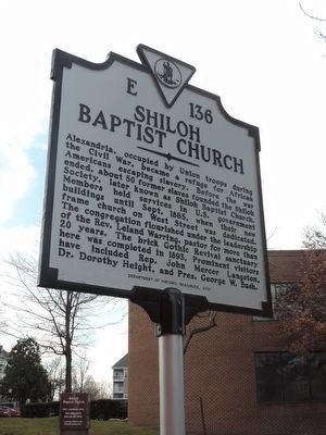 Shiloh Baptist Church Marker. Click for full size. Shiloh Baptist Church Marker image. Click for full size.