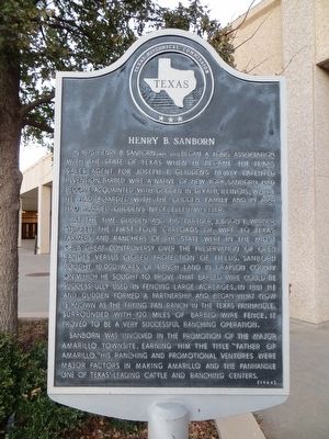 Henry B. Sanborn Marker. Click for full size. Henry B. Sanborn Marker image. Click for full size.