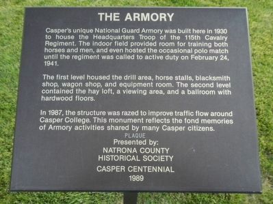 The Armory Marker image. Click for full size.