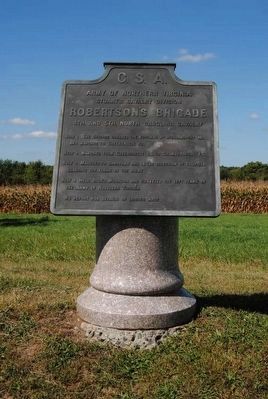 Robertson's Brigade Marker. Click for full size. Robertson's Brigade Marker image. Click for full size.