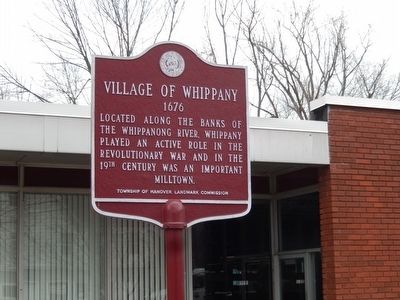 Village of Whippany Marker image. Click for full size.