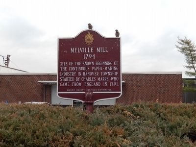 Melville Mill Marker image. Click for full size.