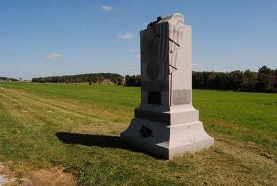 121st Pennsylvania Infantry Monument<br>Tree in Background of Earlier Pictures Has Been Removed. Click for full size. 121st Pennsylvania Infantry Monument<br>Tree in Background of Earlier Pictures Has Been Removed image. Click for full size.