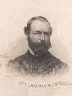 Col. Chapman Biddle (1822-1880) image. Click for full size.