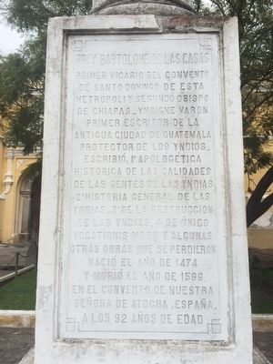 Friar Bartolome de las Casas Marker. Click for full size. Friar Bartolome de las Casas Marker image. Click for full size.