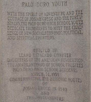 Palo Duro Youth Marker image. Click for full size.