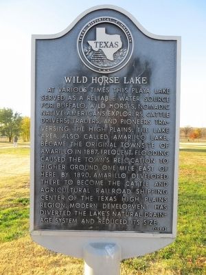 Wild Horse Lake Marker image. Click for full size.