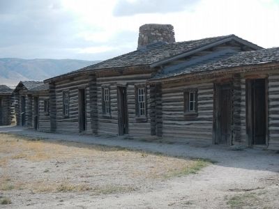 Reconstructed Fort Caspar. Click for full size. Reconstructed Fort Caspar image. Click for full size.